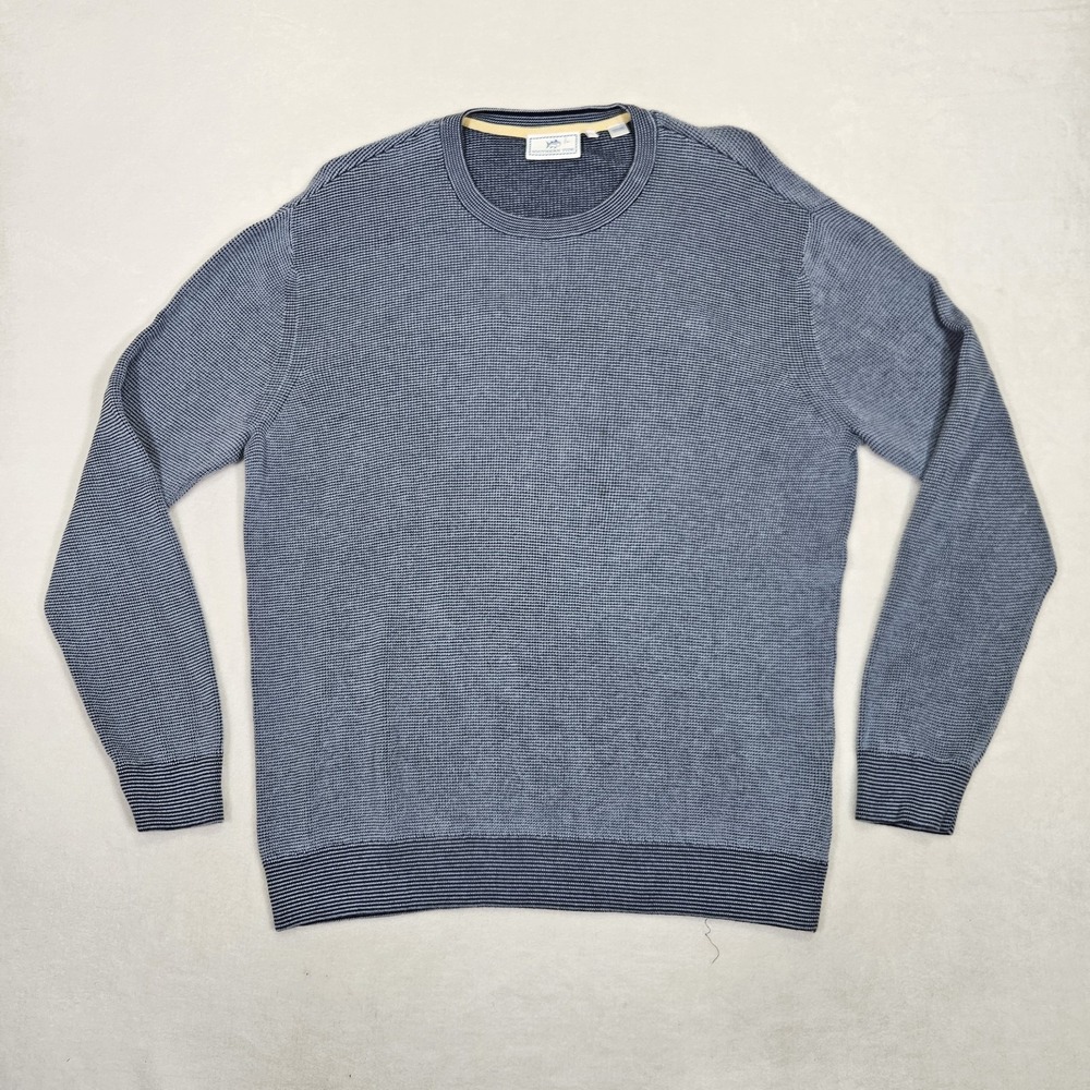 Southern Tide Sweater Mens XXL Navy Blue Pullover Crewneck Cotton Blend